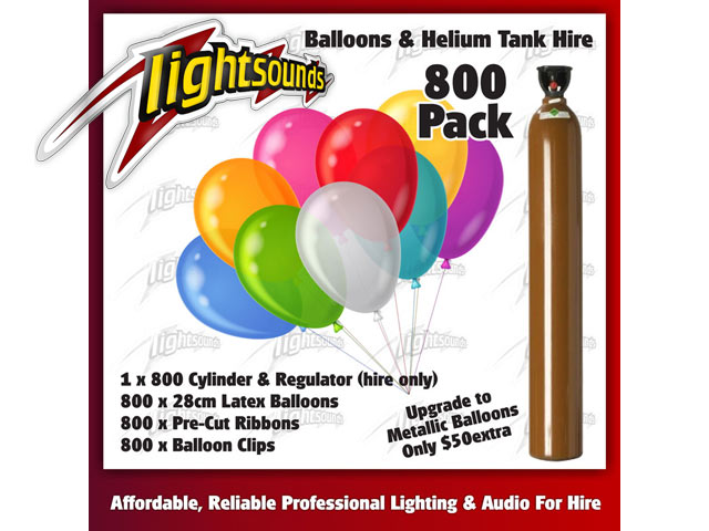 800 Balloons & Helium Tank