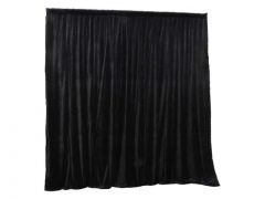 Curtain Call 3.1m x 3m Black Stage Drape - Velvet