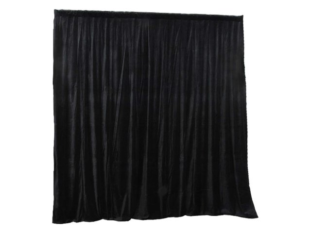 Curtain Call 3.1m x 3m Black Stage Drape - Velvet