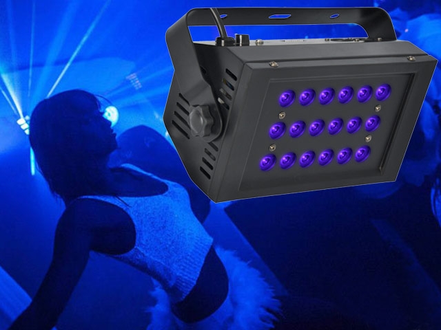 Light Emotion 18x1watt UV Wash Light with DMX